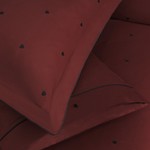 Постельное белье Tivolyo Home TIAMO хлопковый сатин делюкс красный+чёрный евро, фото, фотография