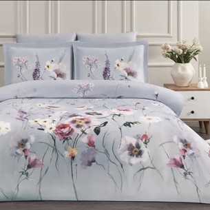 Постельное белье Tivolyo Home PIERRO хлопковый сатин делюкс евро