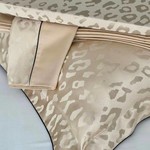 Постельное белье Tivolyo Home PANTHERA хлопковый сатин-жаккард горчичный евро, фото, фотография