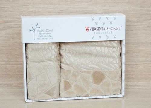 Набор полотенец Virginia Secret plt076-19 50 х 90 см 1 шт.
70 х 140 см 1 шт., фото, фотография