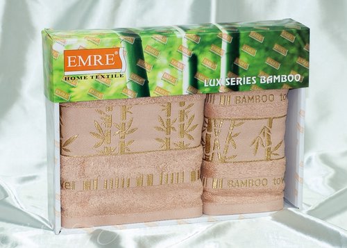 Набор полотенец Emre plt019-11 50 х 90 см 1 шт.
70 х 140 см 1 шт., фото, фотография