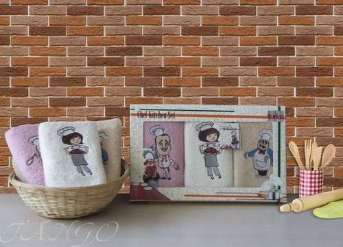 Набор полотенец Turkiz plt084-34 30 х 50 см 3 шт., фото, фотография