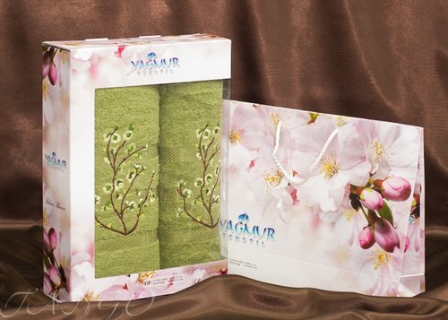 Набор полотенец Yagmur plt169-8 50 х 90 см 1 шт.
70 х 140 см 1 шт., фото, фотография