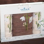 Набор полотенец Yagmur plt173-8 80 х 90 см 2 шт.
70 х 140 см 1 шт., фото, фотография