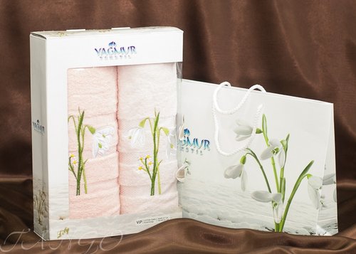 Набор полотенец Yagmur plt169-2 50 х 90 см 1 шт.
70 х 140 см 1 шт., фото, фотография