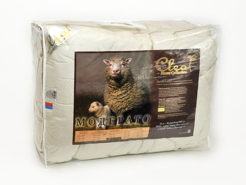 Одеяло Cleo Модерато 172 х 205 см лёгкое, фото, фотография