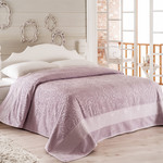 Махровое покрывало-одеяло Modalin MEDUSA фиолетовый 160х220, фото, фотография