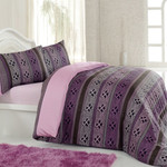Постельное белье Altinbasak CREAFORCE MODELIZE фиолетовый 1,5 спальный, фото, фотография