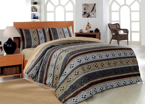 Постельное белье Altinbasak CREAFORCE MODELIZE коричневый 1,5 спальный, фото, фотография