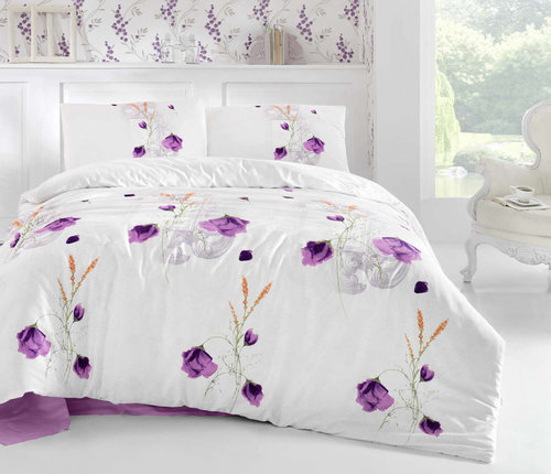 Постельное белье Altinbasak EDITA фиолетовый 1,5 спальный, фото, фотография