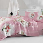 Постельное белье Altinbasak CREAFORCE ULYA розовый 1,5 спальный, 1 нав., фото, фотография