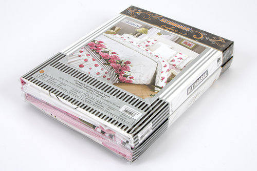 Постельное белье Altinbasak CREAFORCE TRENDY розовый 1,5 спальный, 1 нав., фото, фотография