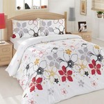 Постельное белье Altinbasak CREAFORCE EBRU красный 1,5 спальный, фото, фотография