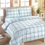 Постельное белье Altinbasak CREAFORCE VALERIA голубой 1,5 спальный, фото, фотография