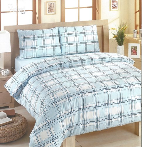 Постельное белье Altinbasak CREAFORCE VALERIA голубой 1,5 спальный, фото, фотография