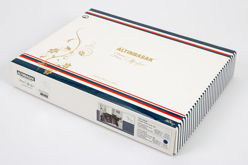 Постельное белье Altinbasak CREAFORCE VALERIA голубой 1,5 спальный, фото, фотография