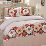 Постельное белье Altinbasak CREAFORCE ROMANTIK коричневый евро, фото, фотография