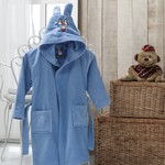 Халат детский Karna SEBI голубой 8-10 лет, фото, фотография