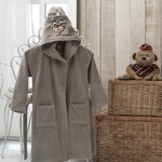 Халат детский Karna SEBI коричневый 2-4 года, фото, фотография