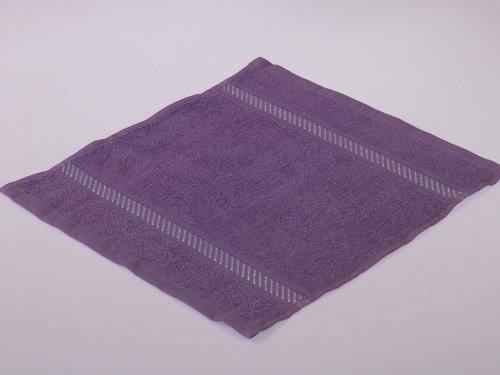 Набор полотенец Karna CAN тёмно-сиреневый 12 шт. 30х30 см, фото, фотография