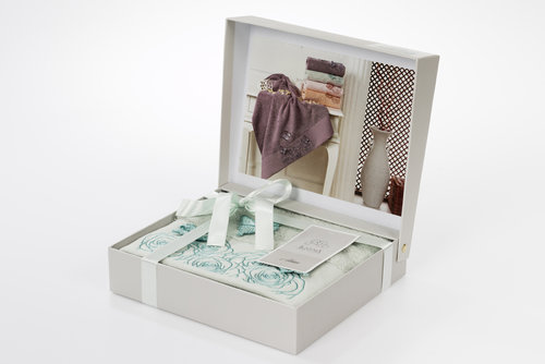 Полотенце Karna ADRIAN-3 светло-зелёный 50 х 90 см 1 шт., фото, фотография