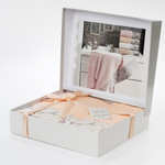 Набор полотенец Karna DESPINA 50х90, 70х140 абрикосовый 50 х 90 см 1 шт., фото, фотография