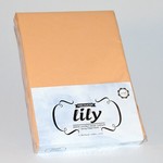 Простыня трикотажная на резинке Lily абрикосовый 100х200, фото, фотография