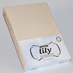 Простыня трикотажная на резинке Lily кофейный 160х200, фото, фотография