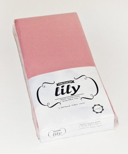 Набор наволочек трикотажных Lily грязно-розовый 70х70 2 шт., фото, фотография