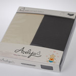 Набор простыней трикотажных Acelya кремовый+серый 70 х 130 + 15 см 2 шт., фото, фотография