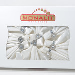 Скатерть Monalit DELUX 160х220 с салфетками, кольцами кремовый 160 х 220 см, фото, фотография