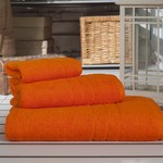 Набор полотенец Karna ARES оранжевый 50х100 5 шт., фото, фотография