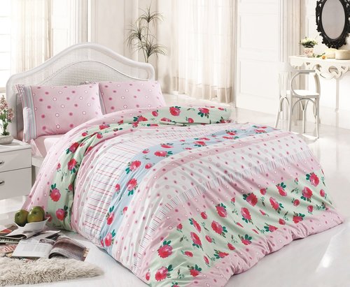 Постельное белье Karna ELIT ROSE new 1,5 спальный, фото, фотография