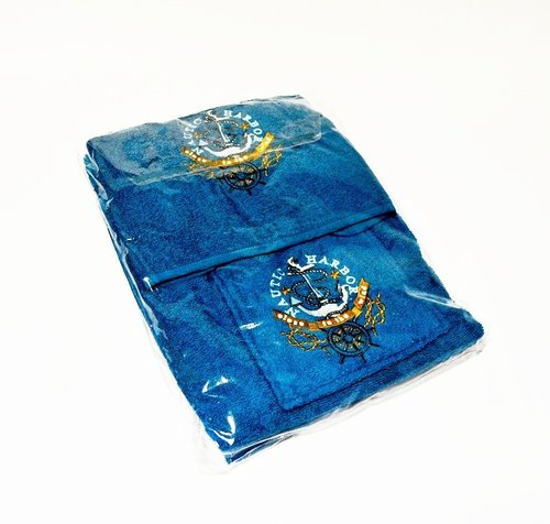 Набор для сауны Karna MORYAK синий, фото, фотография