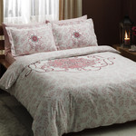 Постельное белье TAC SATIN ALISSA розовый 1,5 спальный, фото, фотография