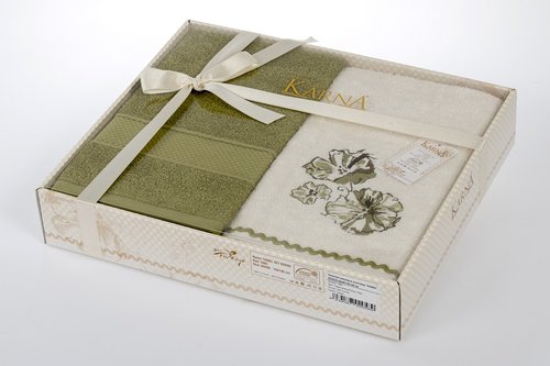 Набор полотенец Karna RODOS 50х90, 70х140 кирпичный 50 х 90 см 1 шт.
70 х 140 см 1 шт., фото, фотография