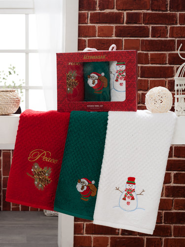 Набор полотенец Altinbasak BELL 40х603 V4 40 х 60 см 3 шт., фото, фотография