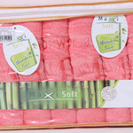 Набор полотенец Cestepe MAXISOFT AGAC коралловый 50х90 6 шт., фото, фотография