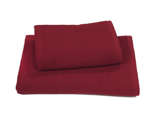 Набор полотенец Karna MALTA бордовый 50х100 5 шт., фото, фотография