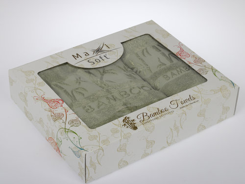 Полотенца Cestepe MAXISOFT зелёный 50х90 70х140, фото, фотография