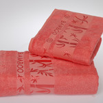 Полотенца Cestepe MAXISOFT коралловый 50х90 70х140, фото, фотография