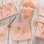 Набор для купания новорожденных Karna BABY CLUB хлопковая махра абрикосовый 1-3 года, фото, фотография