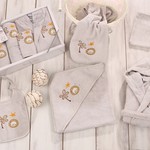 Набор для купания новорожденных Karna BABY CLUB хлопковая махра стоне 1-3 года, фото, фотография