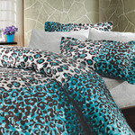 Постельное белье Hobby Home Collection ADRIANA хлопковый поплин синий 1,5 спальный, фото, фотография
