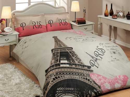 Постельное белье Hobby Home Collection PARIS хлопковый поплин 1,5 спальный, фото, фотография