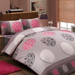 Постельное белье Hobby Home Collection VALENTINA хлопковый ранфорс розовый 2-х спальный, фото, фотография