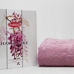 Махровая простынь-покрывало для укрывания Hobby Home Collection SULTAN хлопок розовый 160х200, фото, фотография