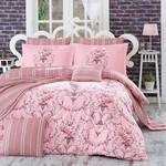 Постельное белье Hobby Home Collection ORNELLA хлопковый поплин розовый 1,5 спальный, фото, фотография