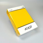 Простынь на резинке трикотажная Karna ACACIA тёмно-жёлтый 180х200+30, фото, фотография
