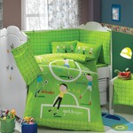 Детское постельное белье Hobby Home Collection SOCCER хлопковый поплин зелёный, фото, фотография